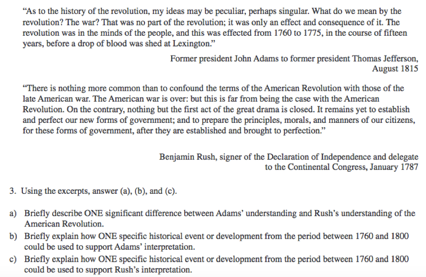 How to Improve APUSH Success on Short Answer Responses