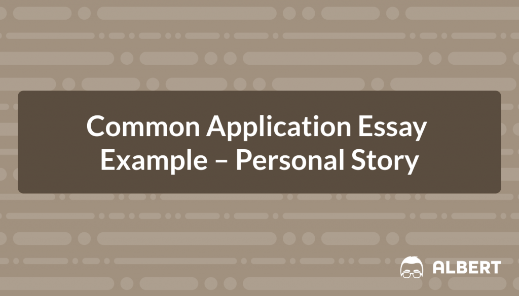 common app personal essay