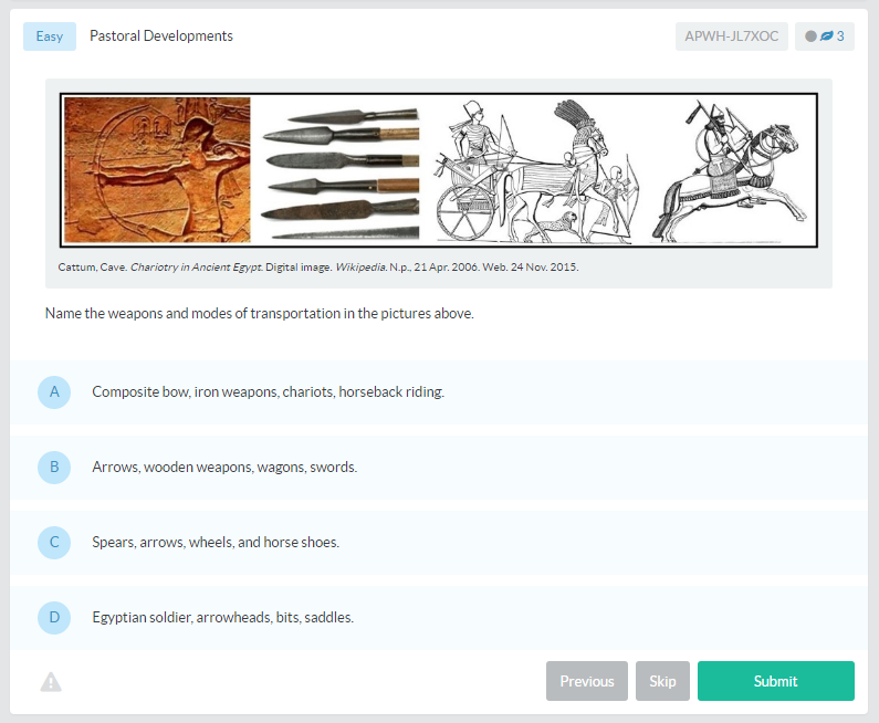 Mesopotamia Pastoral Developments AP® World History Practice Question