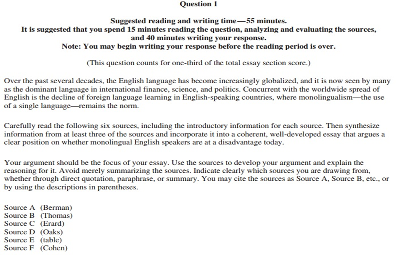 ap language essay prompts