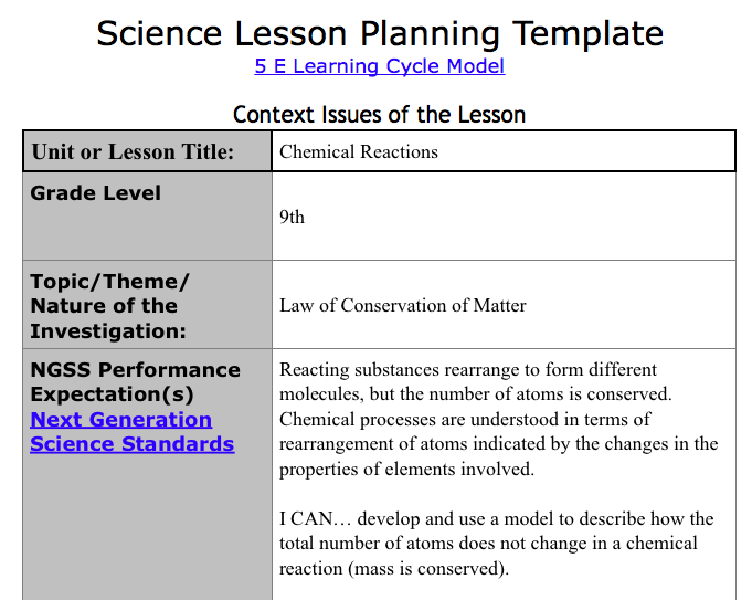 Science Lesson Plan Template from www.albert.io