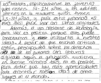 AP® Spanish Language Writing FRQ