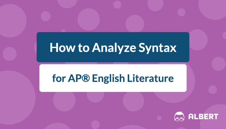 how_to_analyze_syntax for AP® English literature