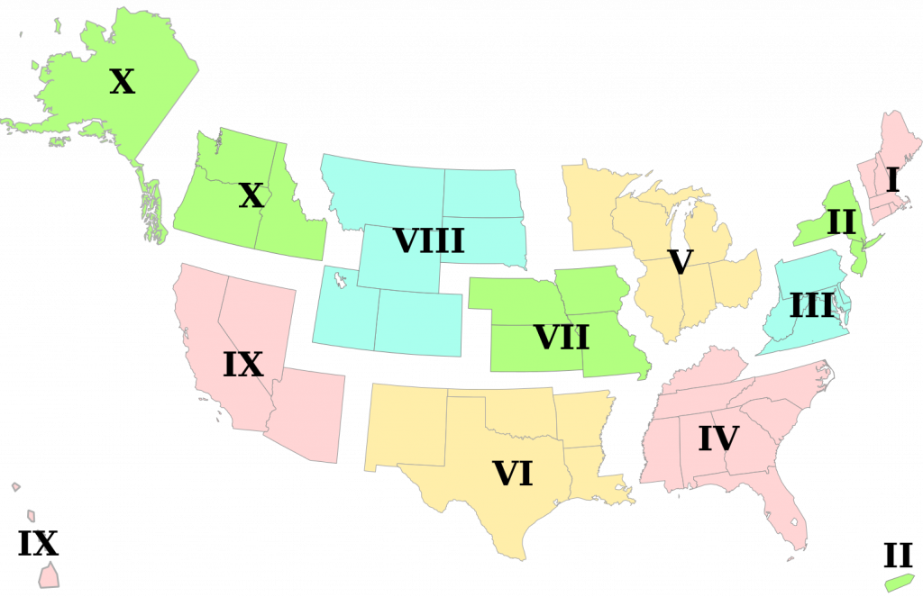 Standard federal regions - human geo