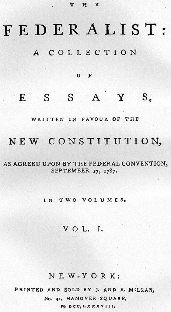 federalist number 10 thesis