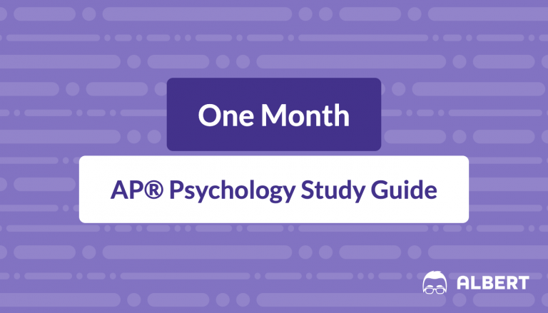 One Month AP® Psychology Study Guide