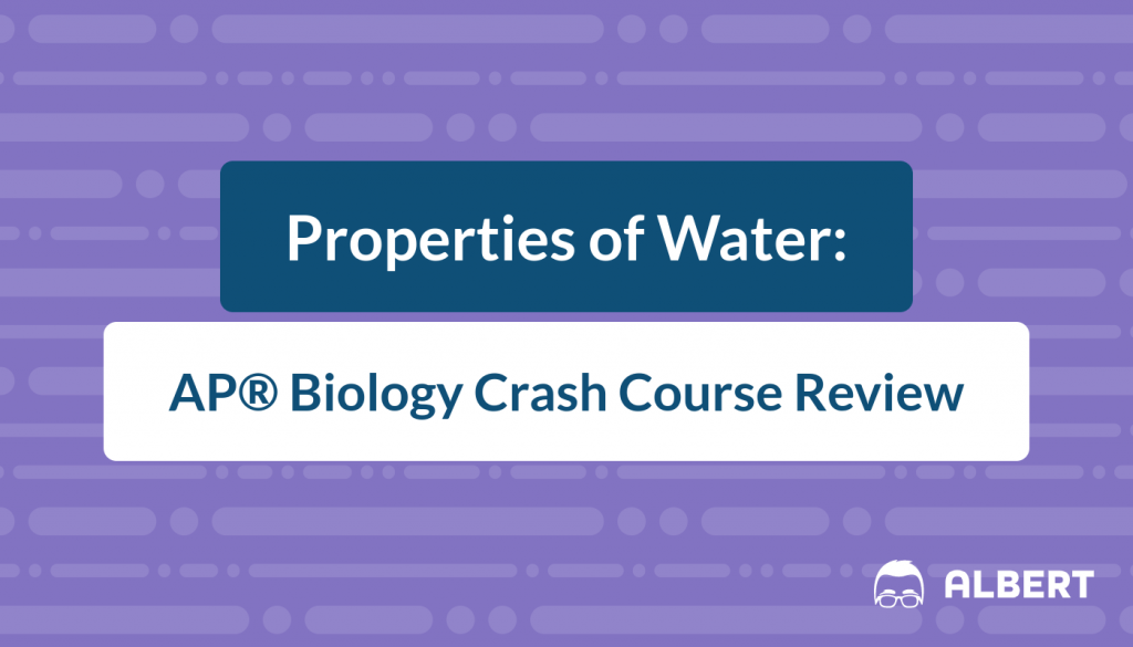 Properties of Water - AP® Biology Crash Course Review