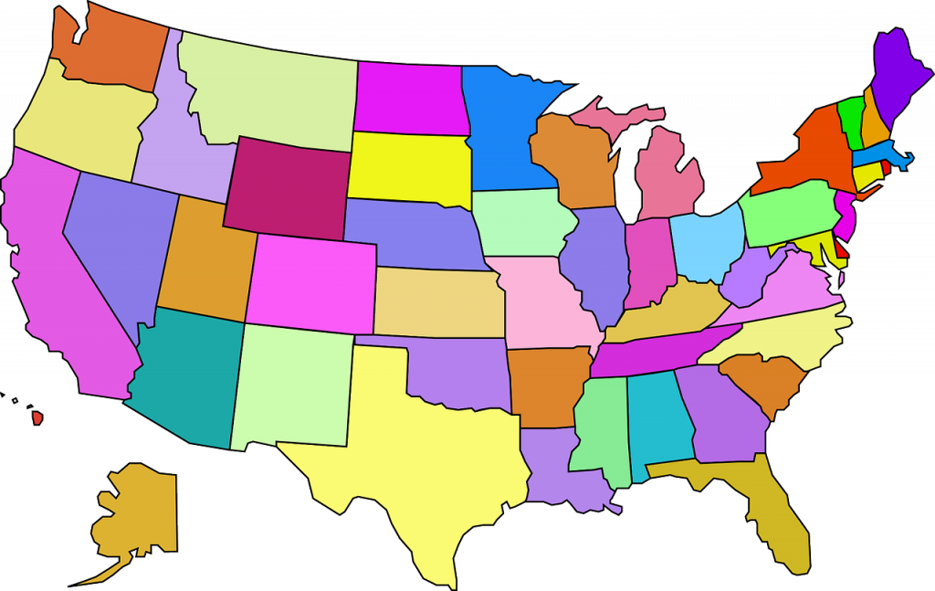 America state map - AP® Human geo