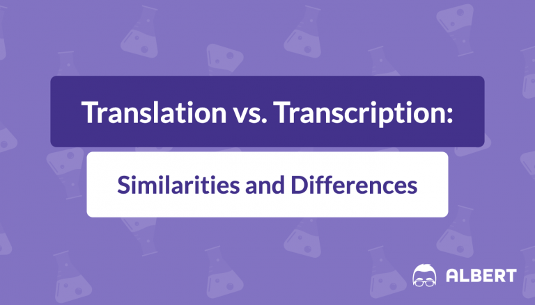 Translation vs. Transcription: Similarities and Differences