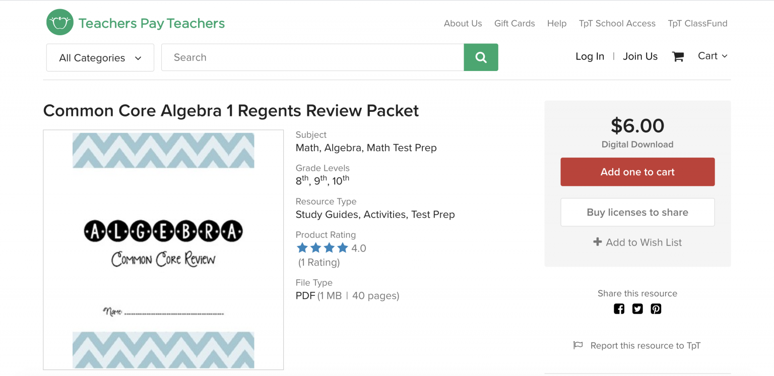 The Best Algebra 1 Regents Review Guide for 2020 | Albert Resources