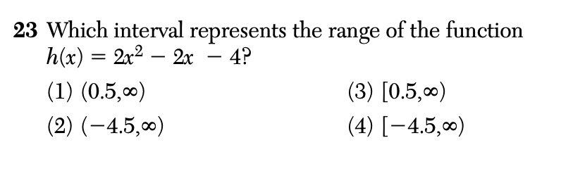 Question 8.19.23 for regents prep