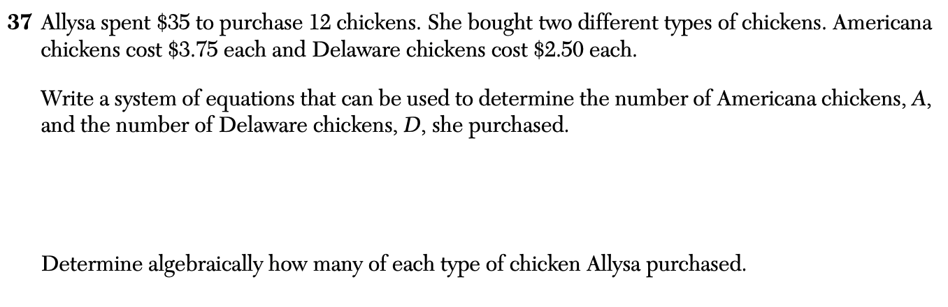 Question 8.19.37a for algebra 1 regents review