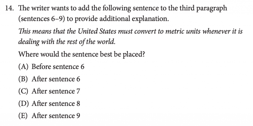 AP® English Language Multiple Choice Examples