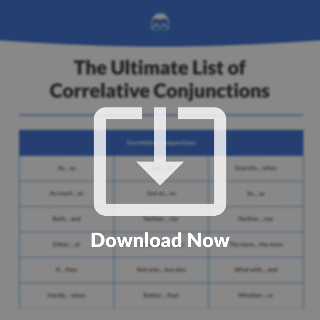 The Ultimate List of Correlative Conjunctions