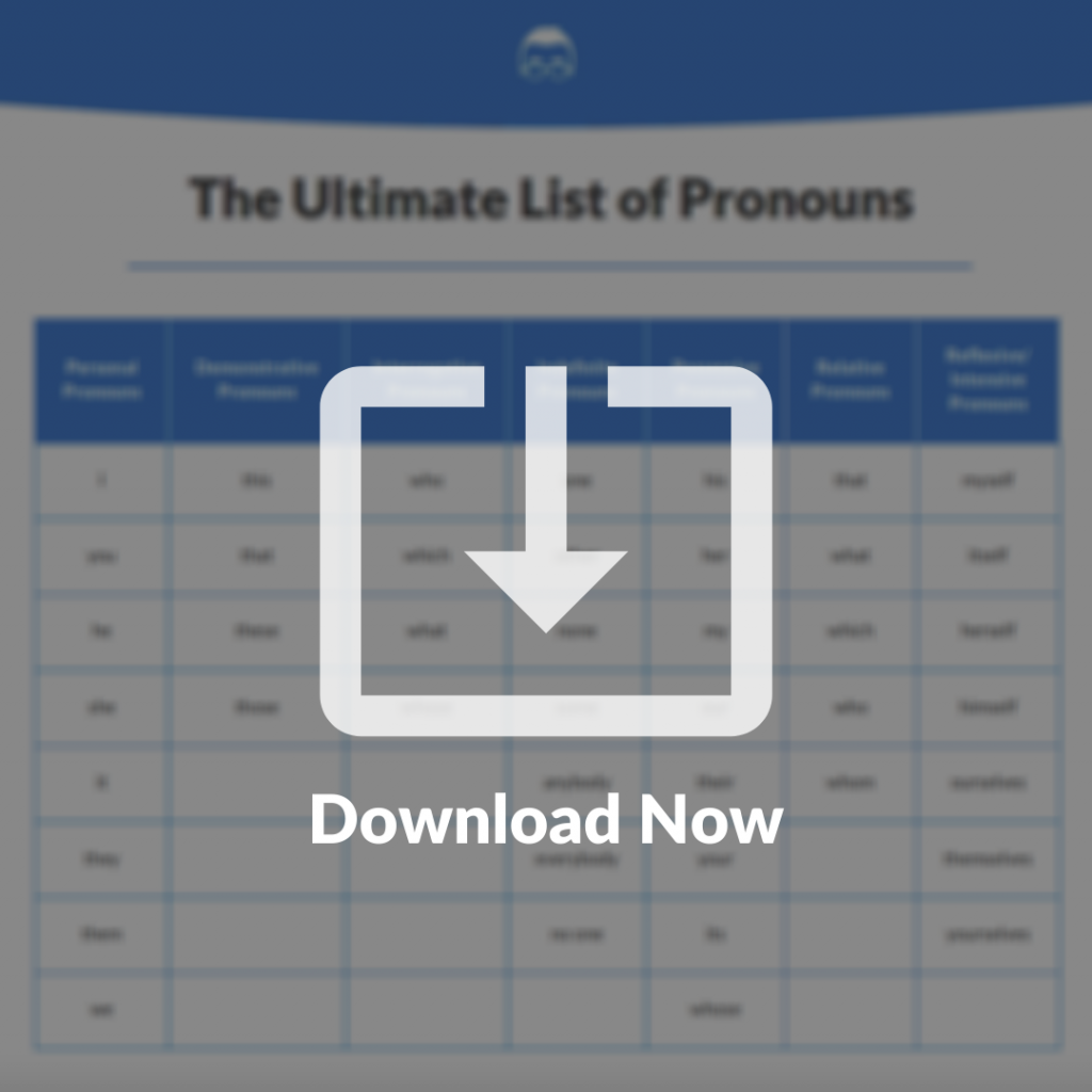 The Ultimate List of Pronouns