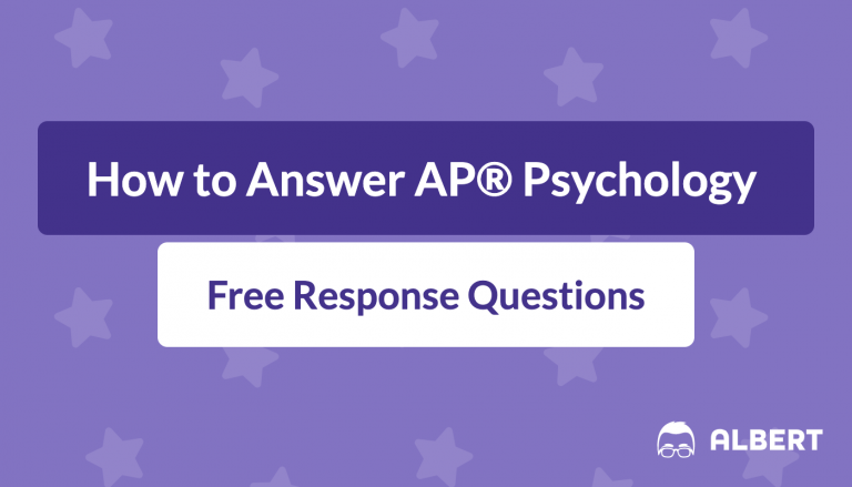 how to answer AP® Psychology free response questions