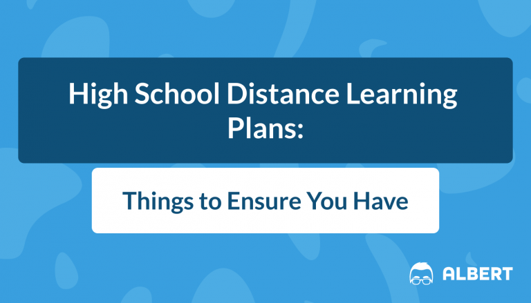 high school distance learning plans and best practices