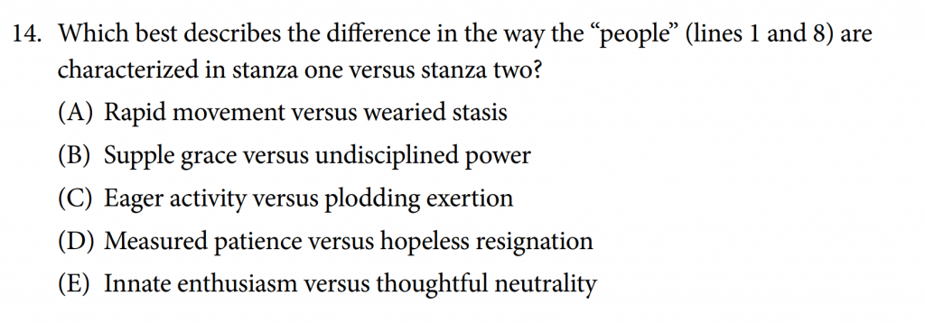 PMCQ - AP® Lit Multiple Choice Examples