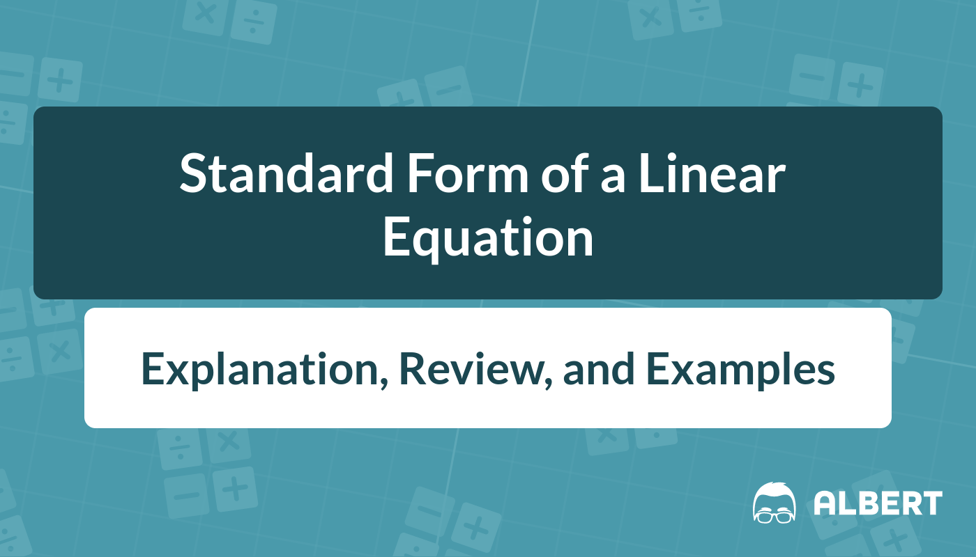 Linear Equations - Definition, Formula, Graph, Examples