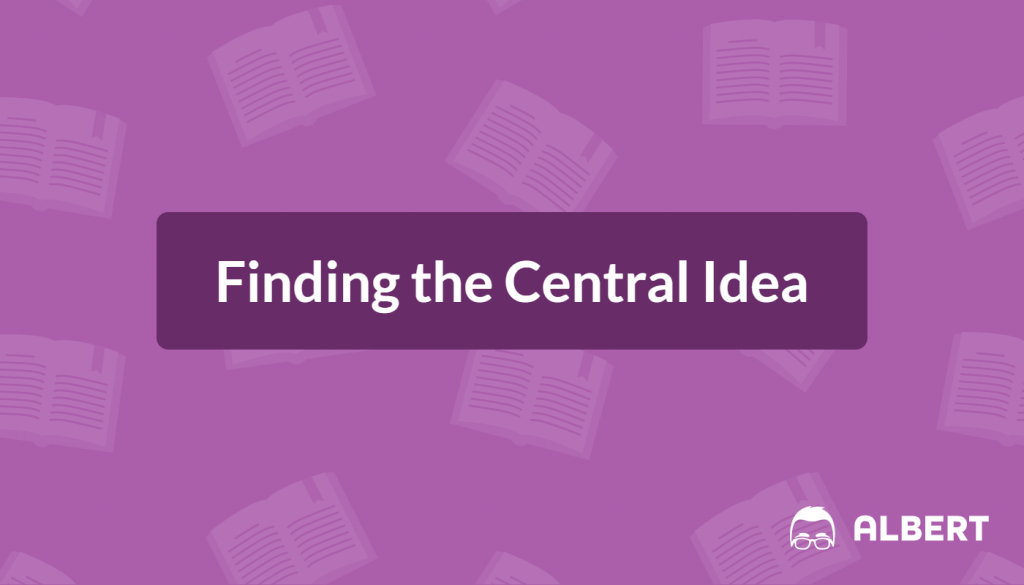 central idea definition part of speech