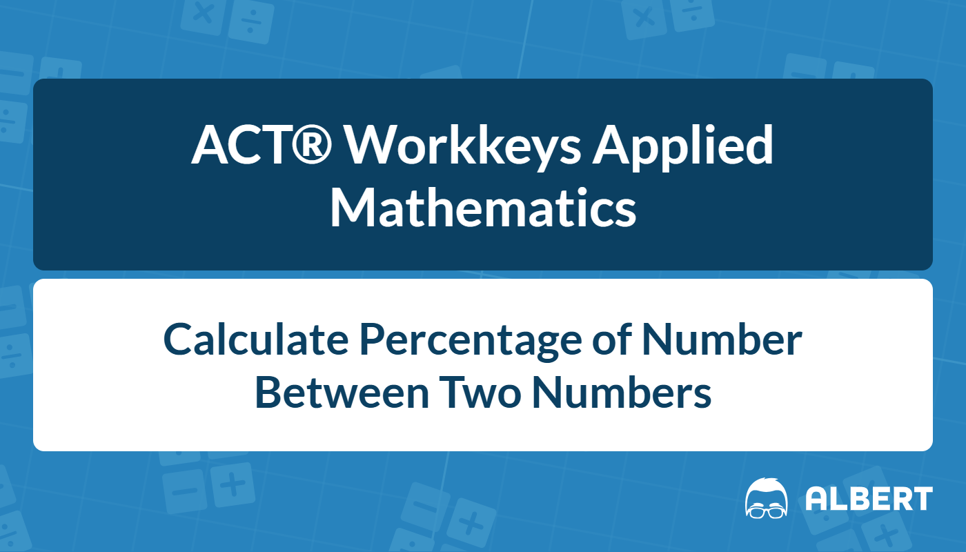 percentage of number between two numbers