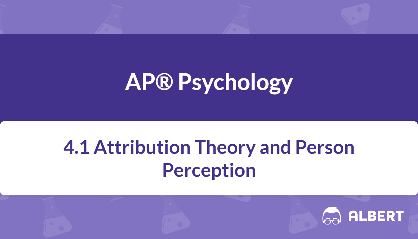 Attribution Theory