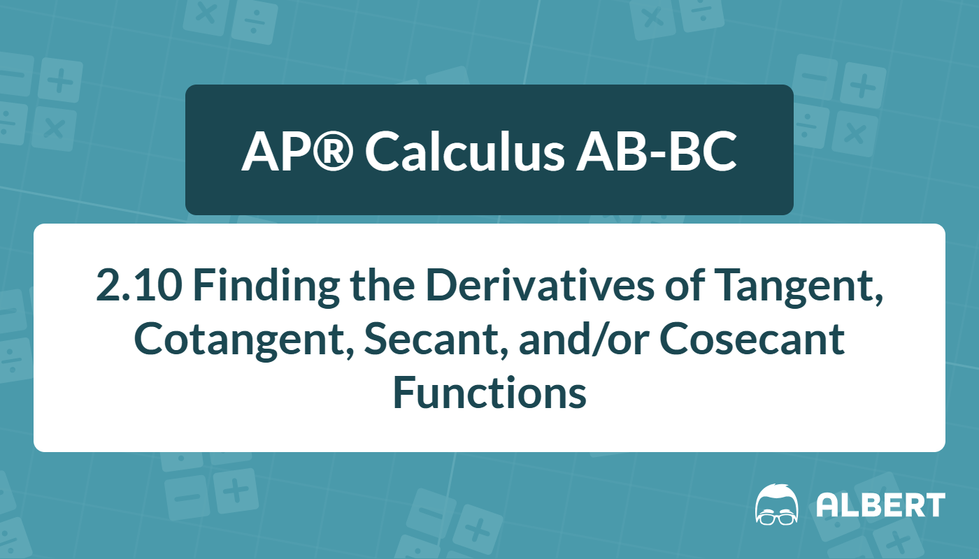 derivative of tangent