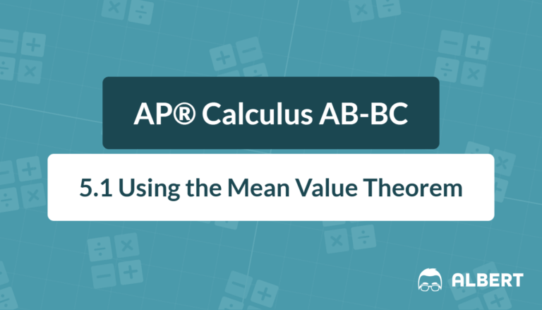 mean value theorem