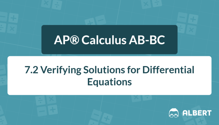 verifying solutions to differential equations