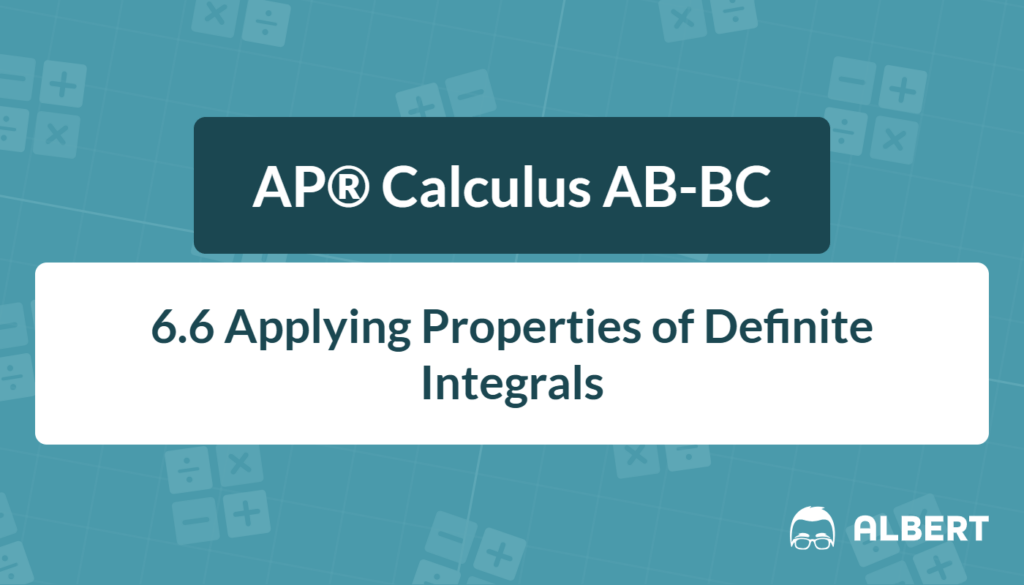 properties of the definite integral