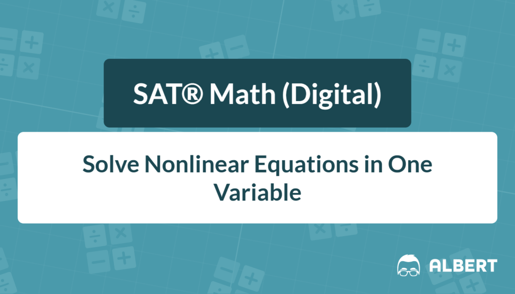 nonlinear equations​